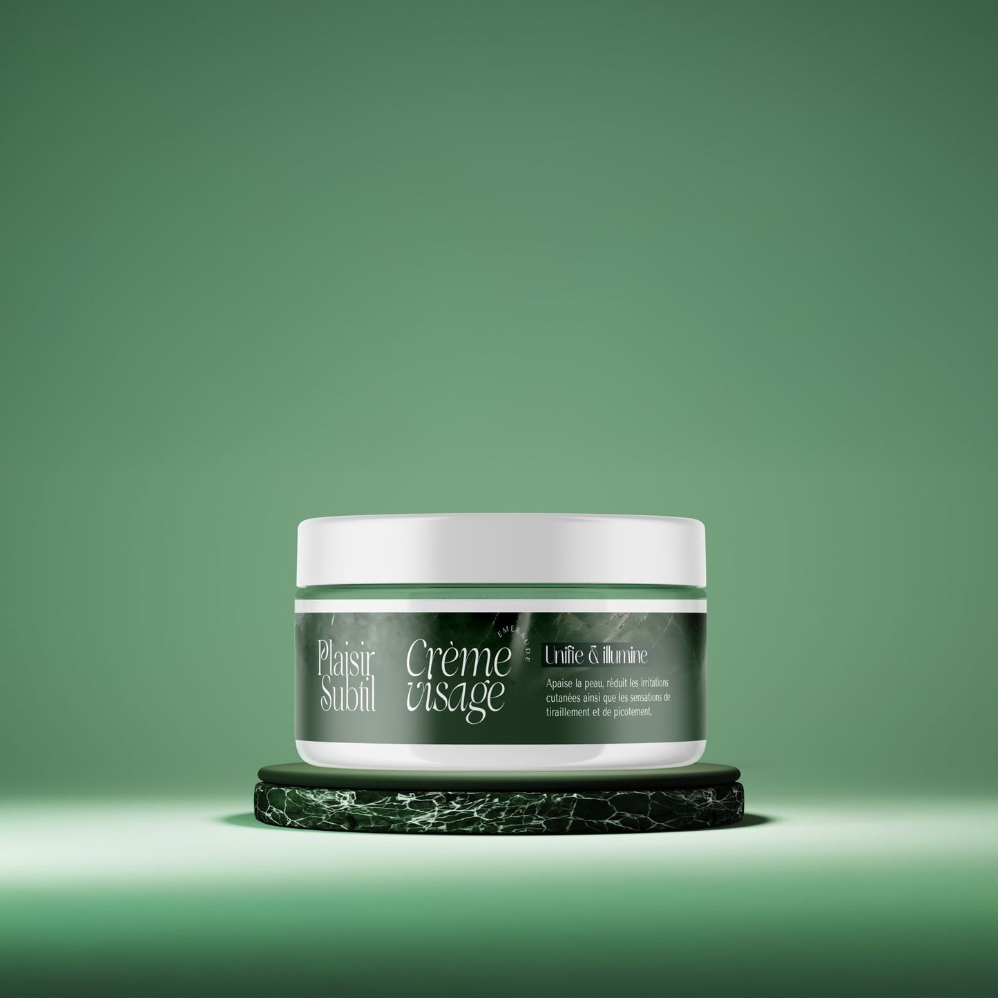 Crème visage émeraude