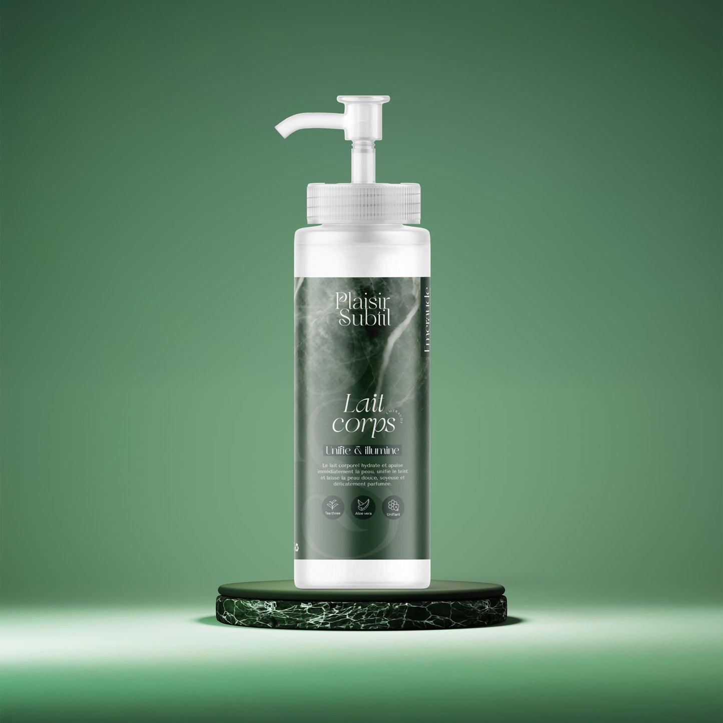 Lait corps émeraude