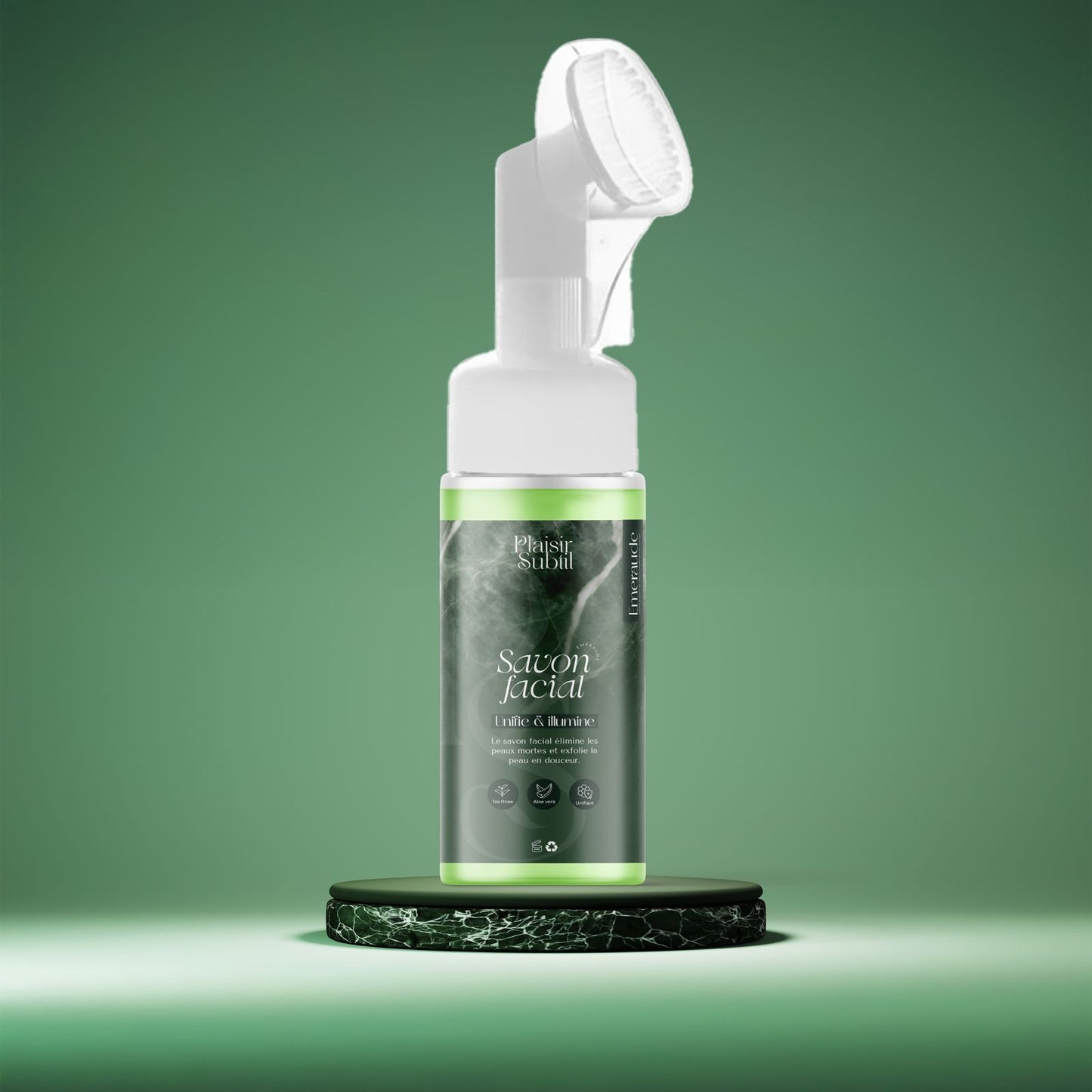 Savon facial émeraude